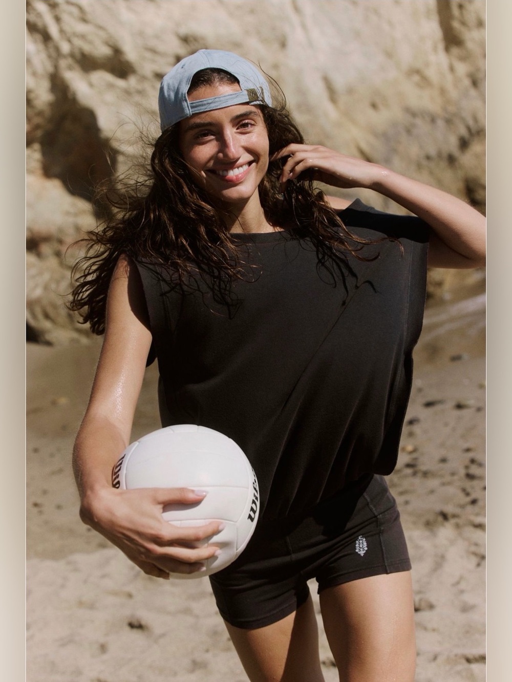 Free people movement hot shot shortsie black $60 NWT